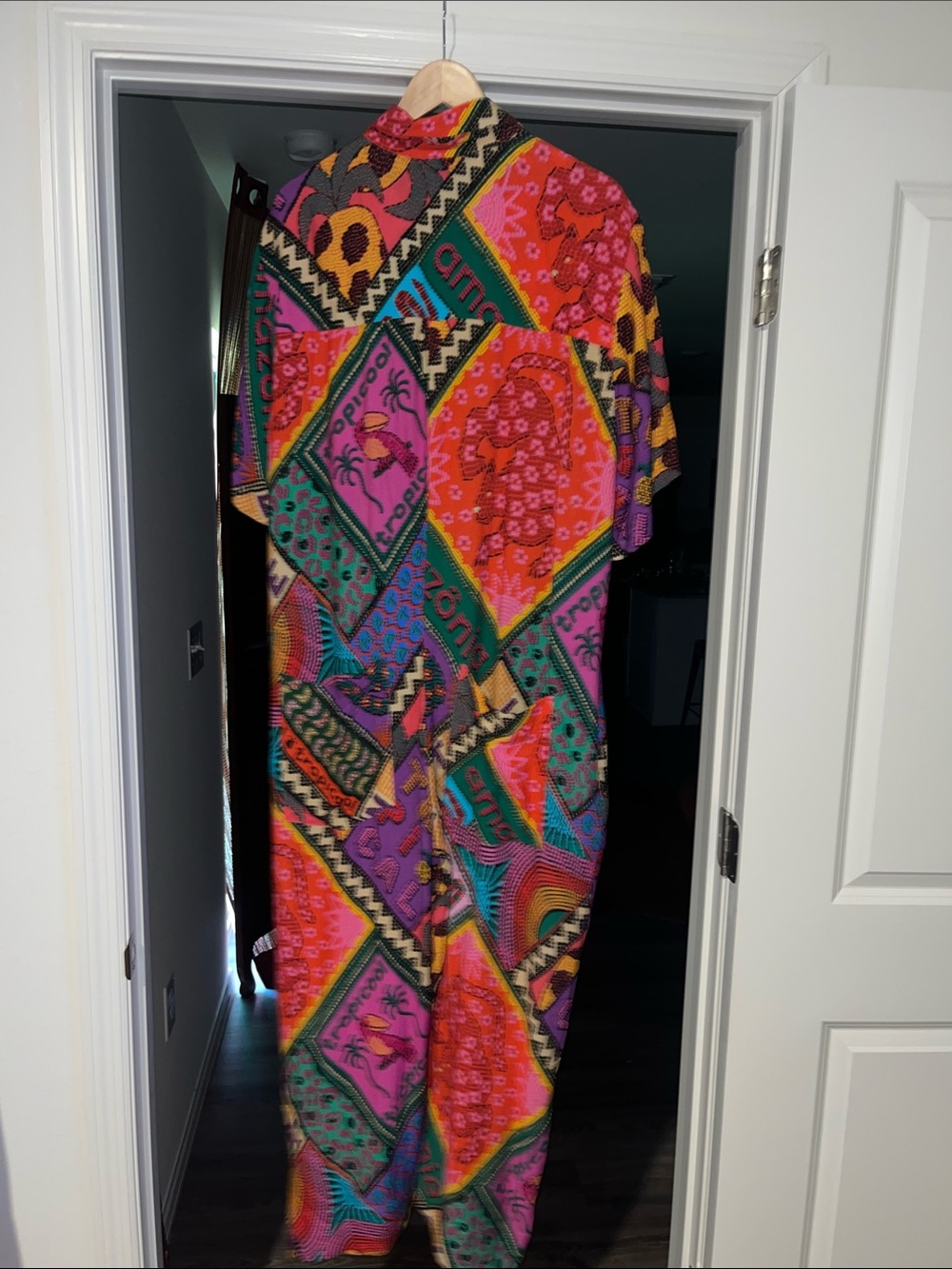Farm Rio Patchwork Jumpsuit - Picture 4 of 6